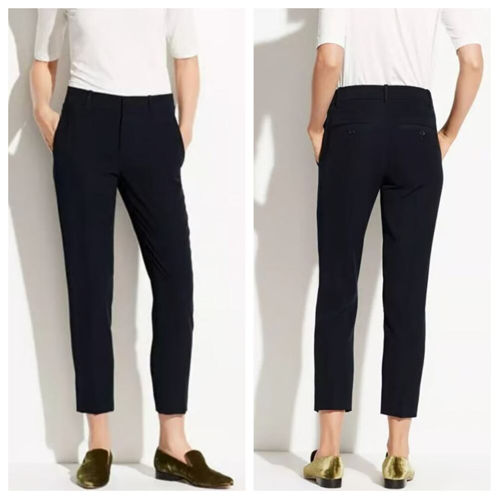 Vince Soft Tailored Tapered Ankle Trousers Black Men’s Size 6